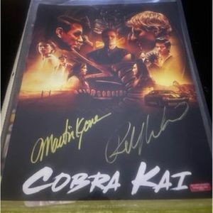 Cobra Kai Martin Kove & Ralph Macchio dual signed 8x10 Photo with COA